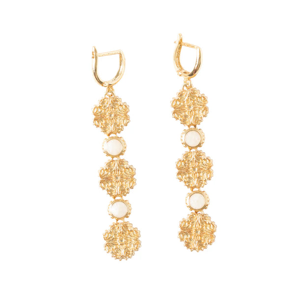 Galla Placidia Round Enamel Earrings