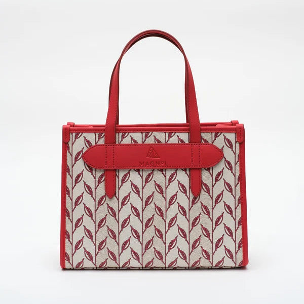 LEAF MONOGRAM - MINI BAG - KIRMIZI BEYAZ