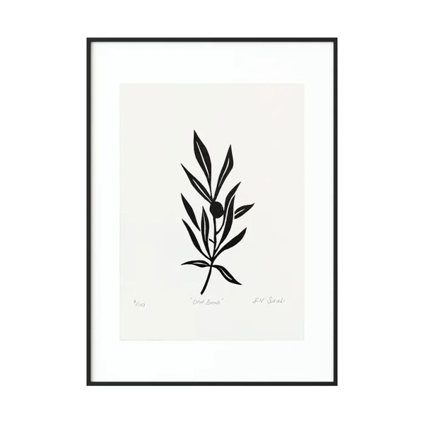 Olive Branch ✦ Orjinal Linöl Baskı